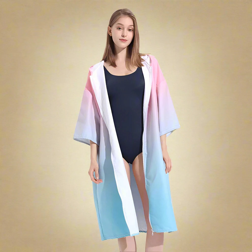 Surf Poncho with Zipper