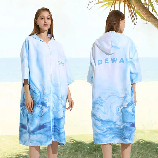 Surf Poncho light blue