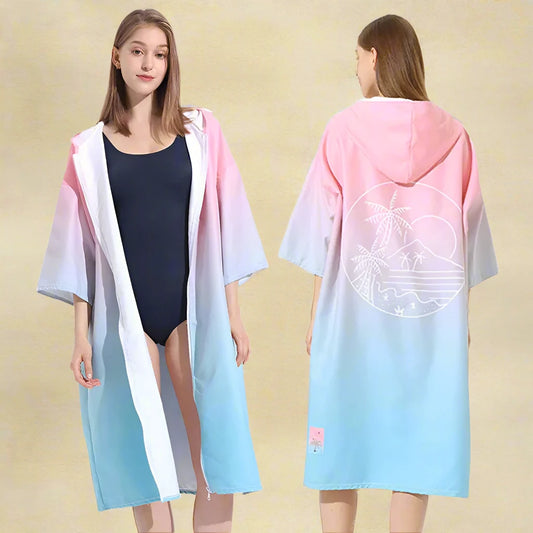 Surf Poncho with Zipper